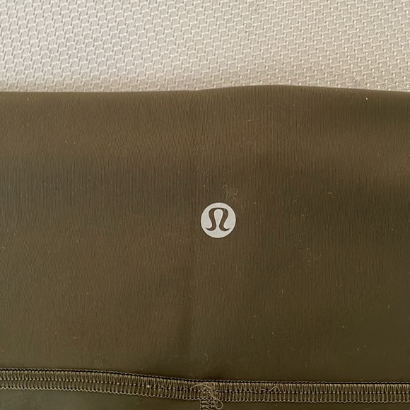 Lululemon Wunder Under High Rise Leggings Olive Green Size 14 - Picture 6 of 9